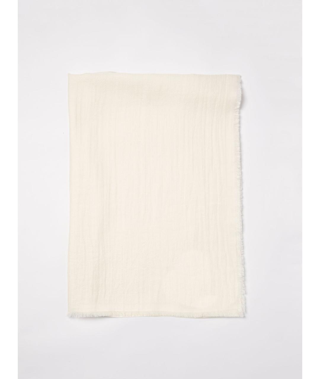 MAX MARA Белый шарф, фото 4