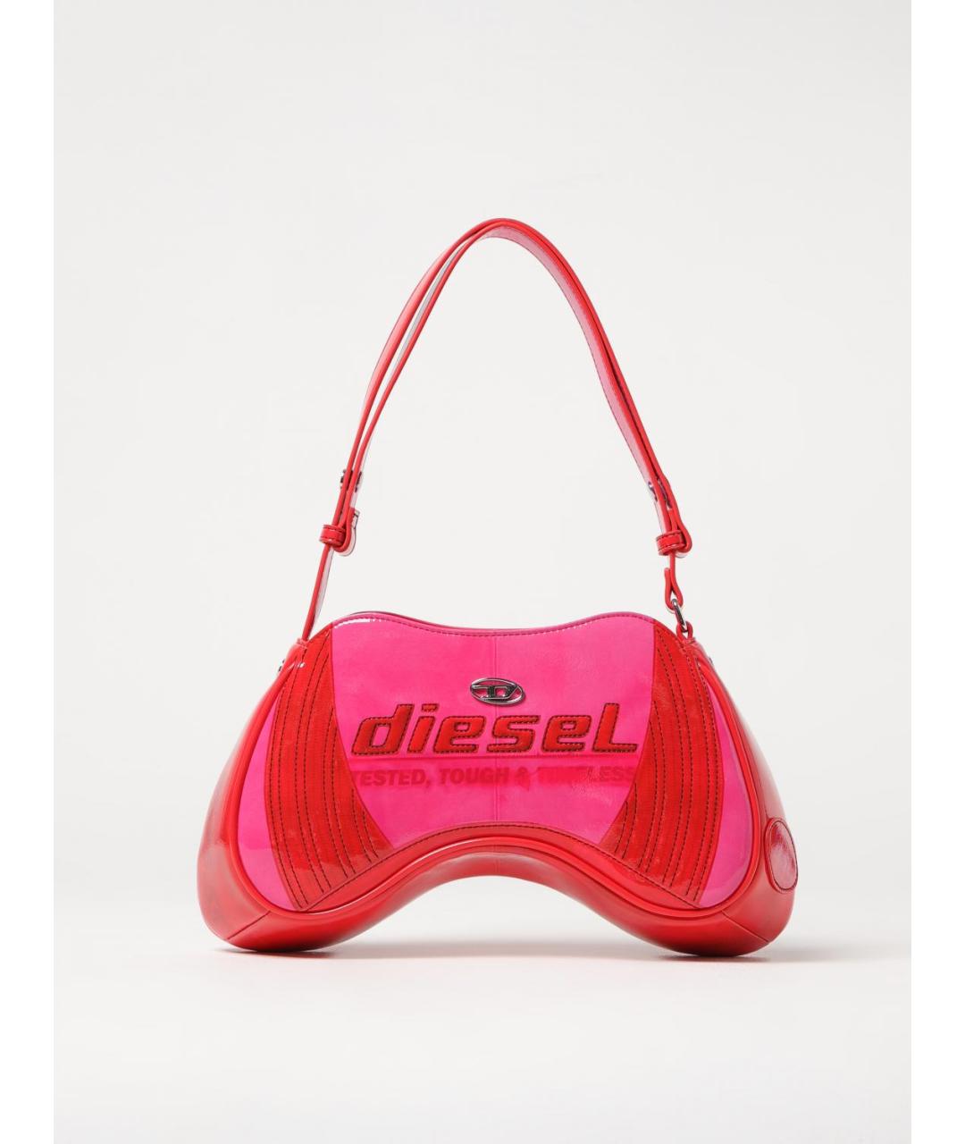 DIESEL Розовая сумка через плечо из искусственной кожи, фото 5