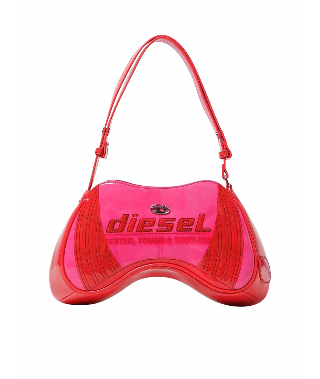 DIESEL Розовая сумка через плечо из искусственной кожи, фото 1