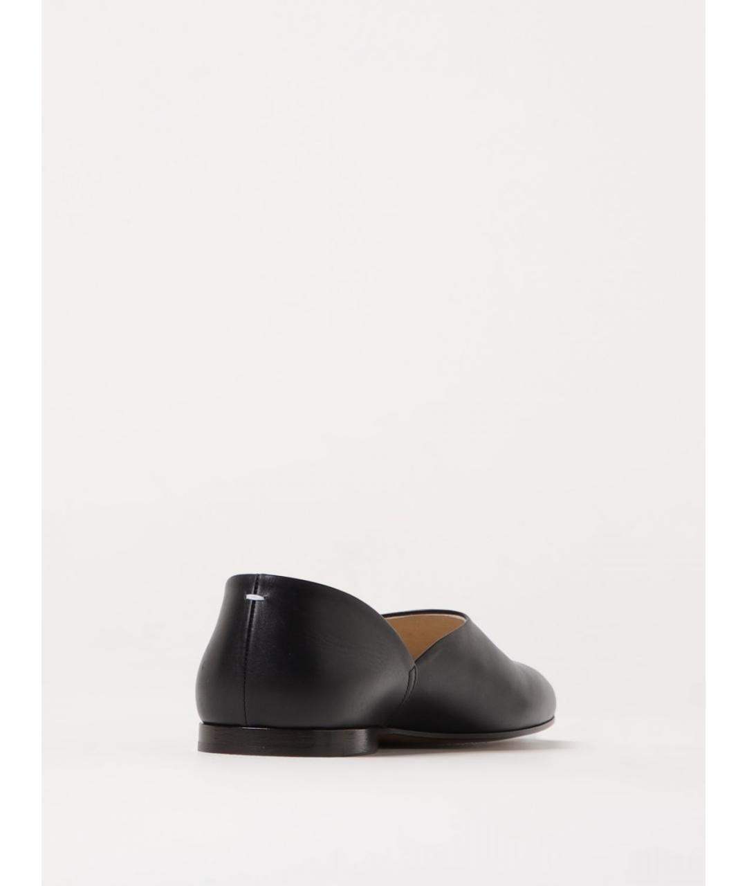MAISON MARGIELA Черные кожаные лоферы, фото 3