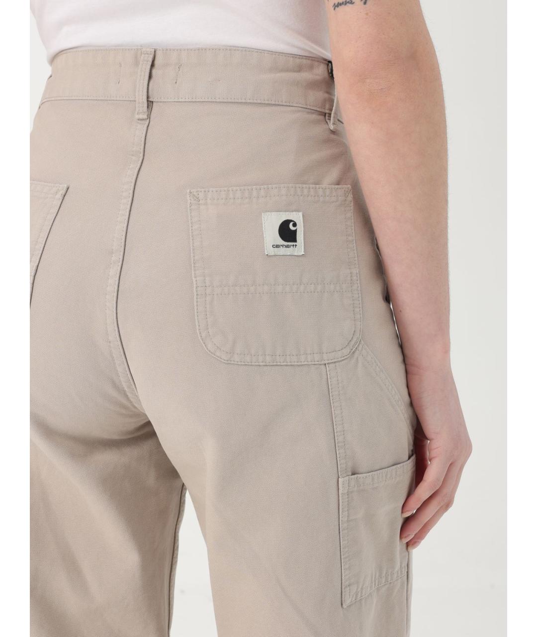 CARHARTT WIP Бежевые прямые джинсы, фото 4