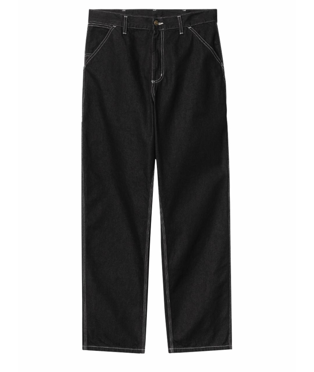 CARHARTT WIP Черные прямые джинсы, фото 1