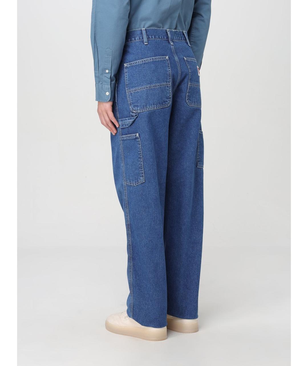 CARHARTT WIP Синие хлопковые прямые джинсы, фото 4