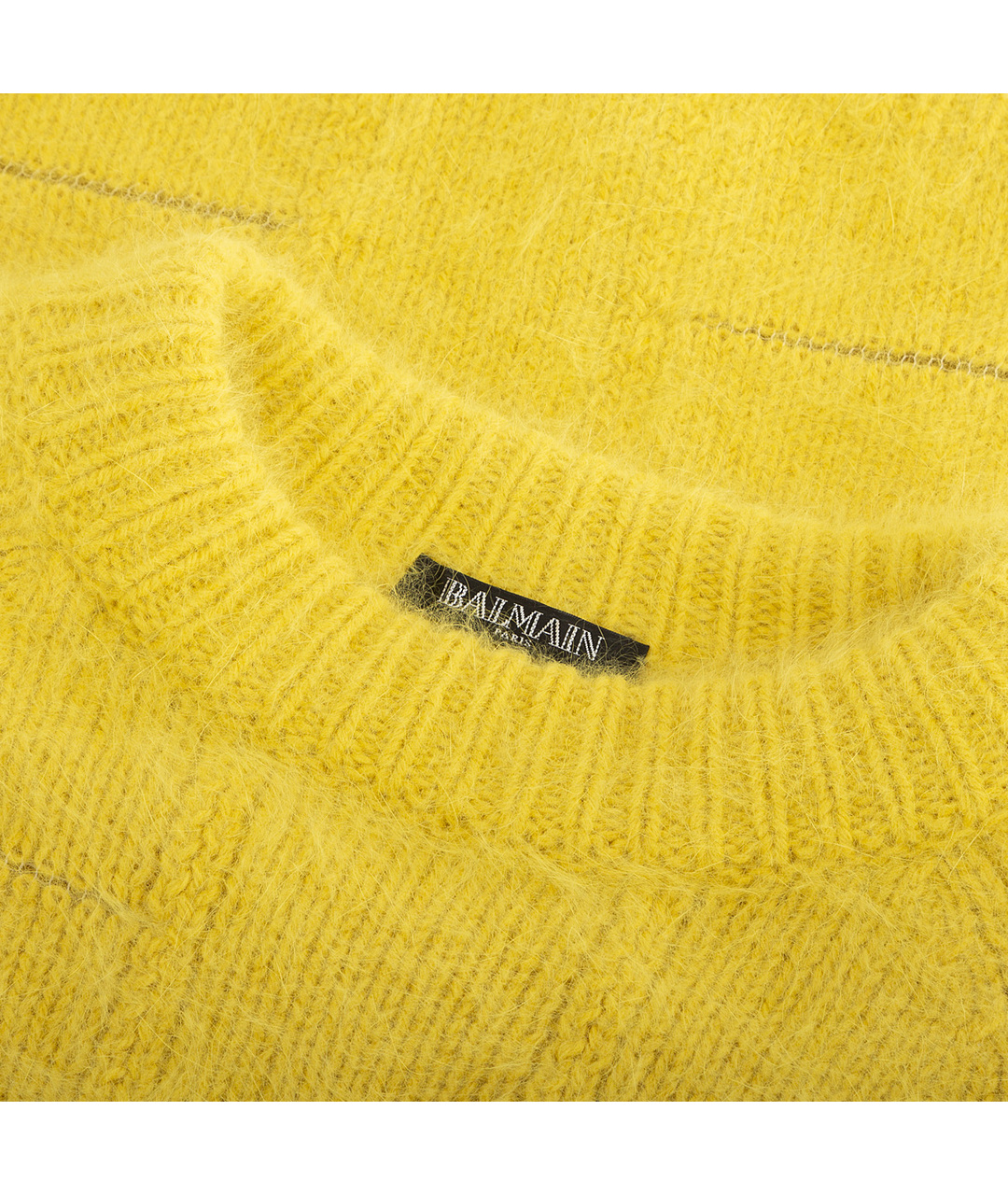 BALMAIN Желтый шерстяной джемпер / свитер, фото 3
