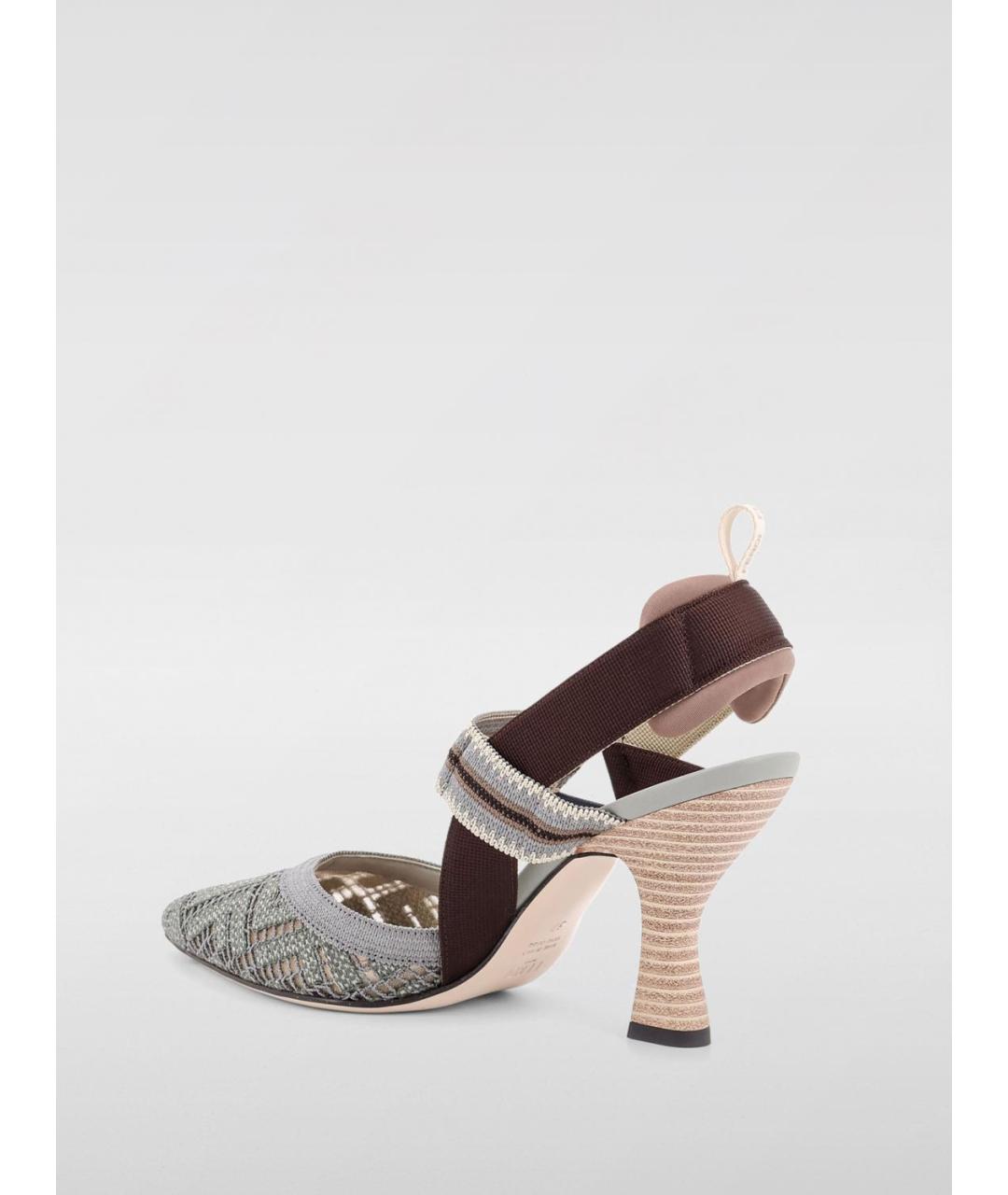 FENDI Мульти текстильные туфли, фото 3