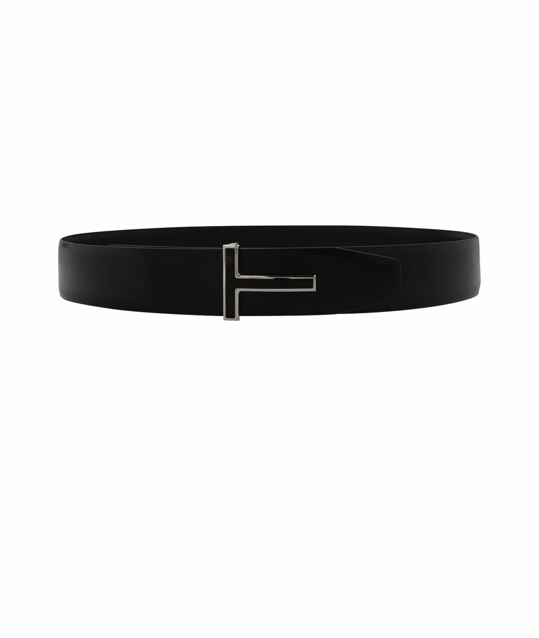 TOM FORD Черный кожаный ремень, фото 1