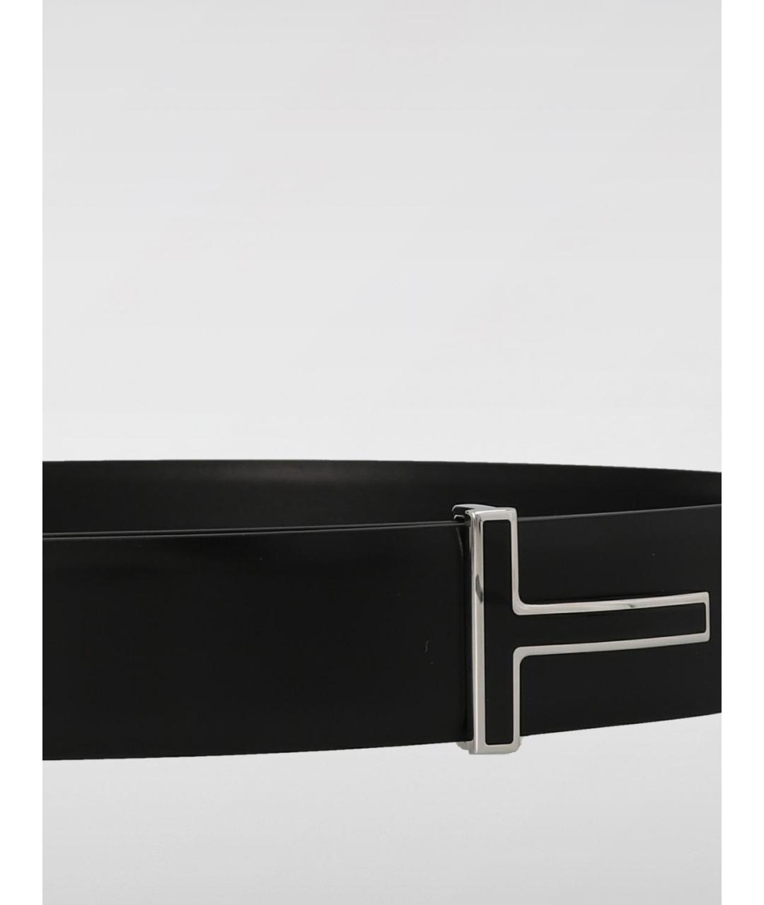 TOM FORD Черный кожаный ремень, фото 3