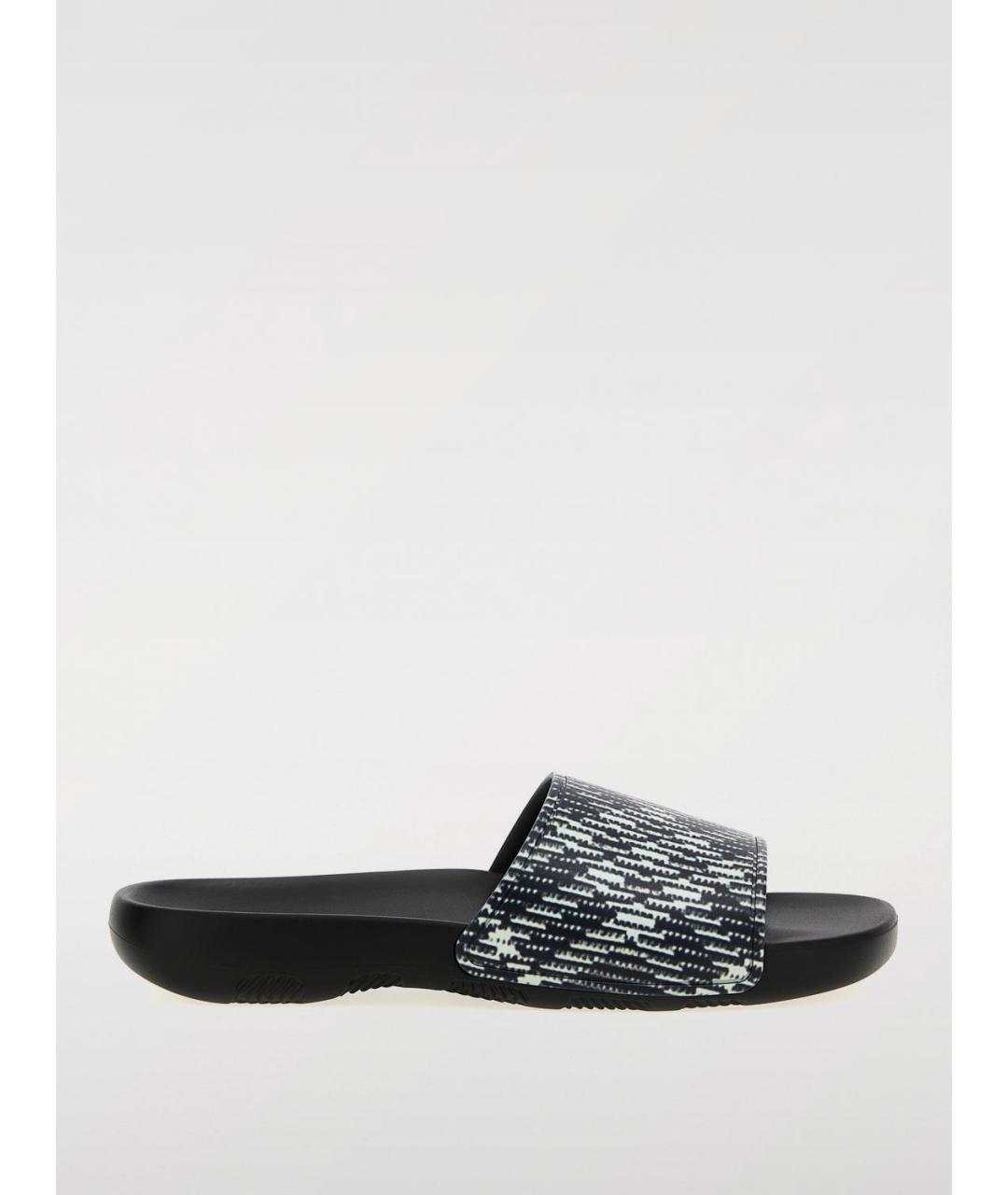 BURBERRY Мульти резиновые шлепанцы, фото 5