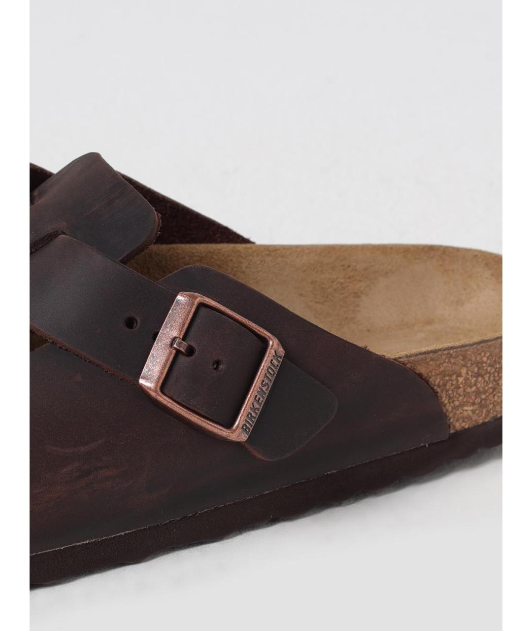 BIRKENSTOCK Коричневые шлепанцы, фото 4