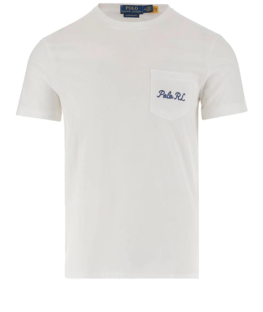 POLO RALPH LAUREN Белая хлопковая футболка, фото 1