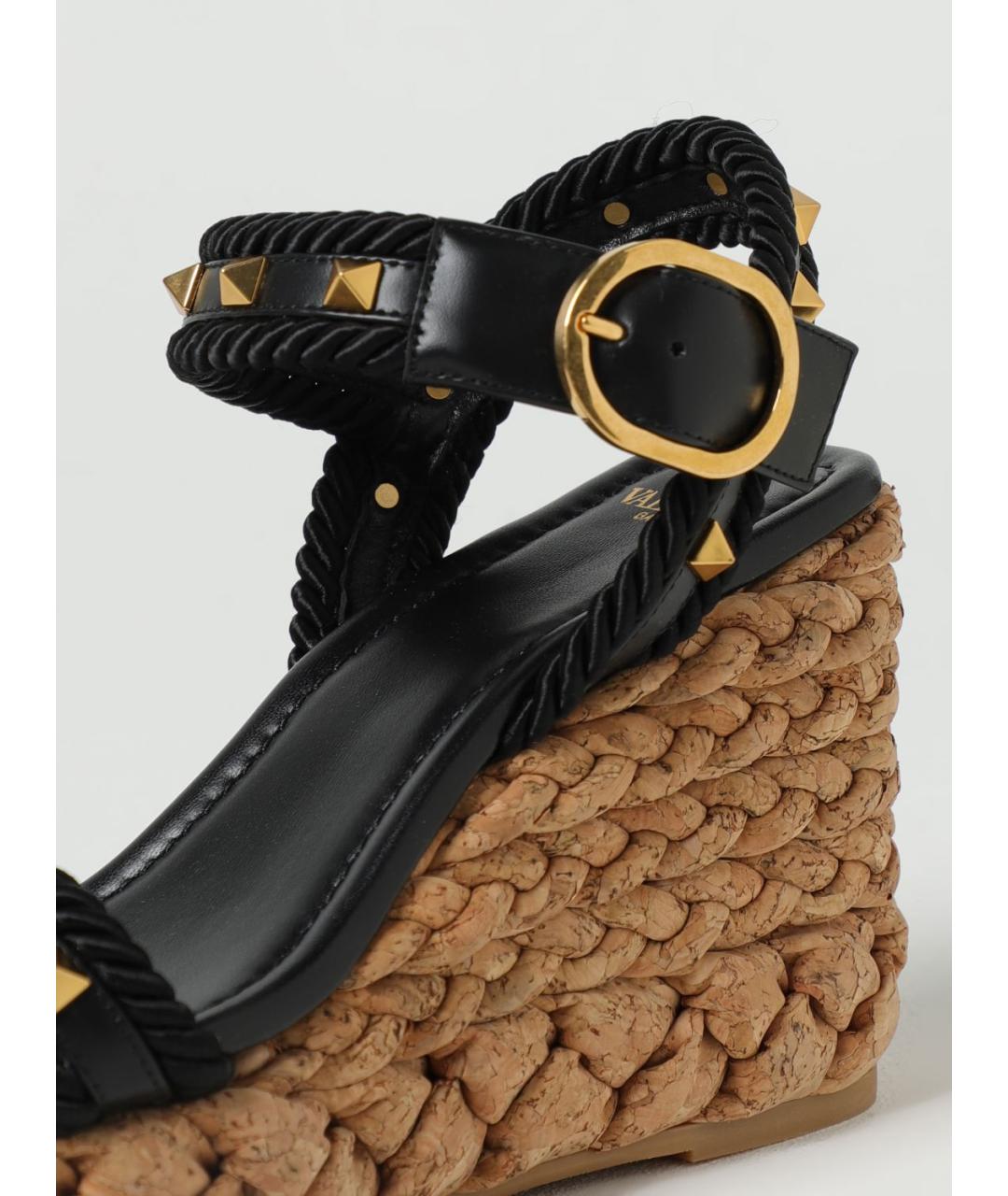 VALENTINO Черные босоножки, фото 4