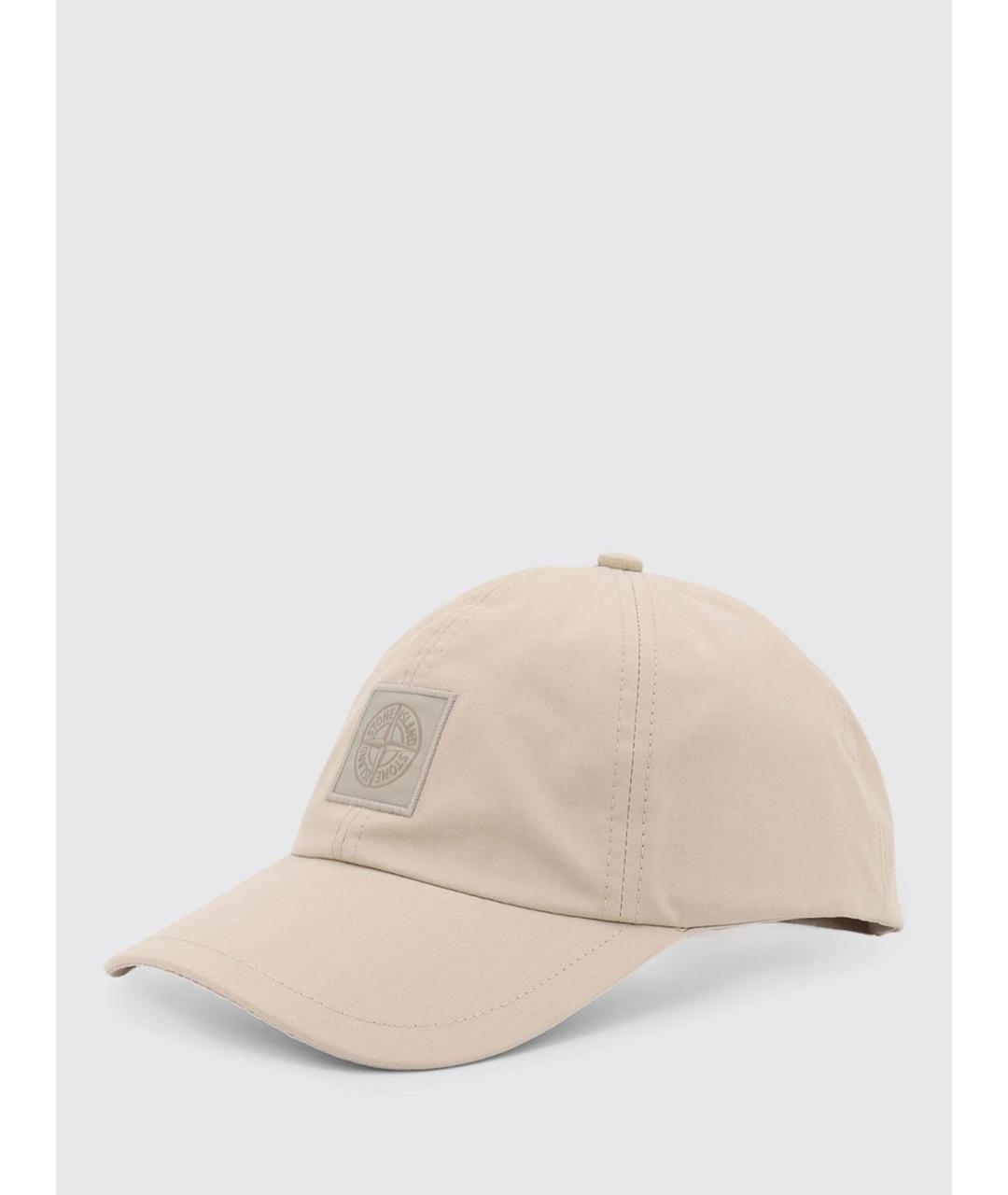 STONE ISLAND Бежевая хлопковая кепка/бейсболка, фото 4