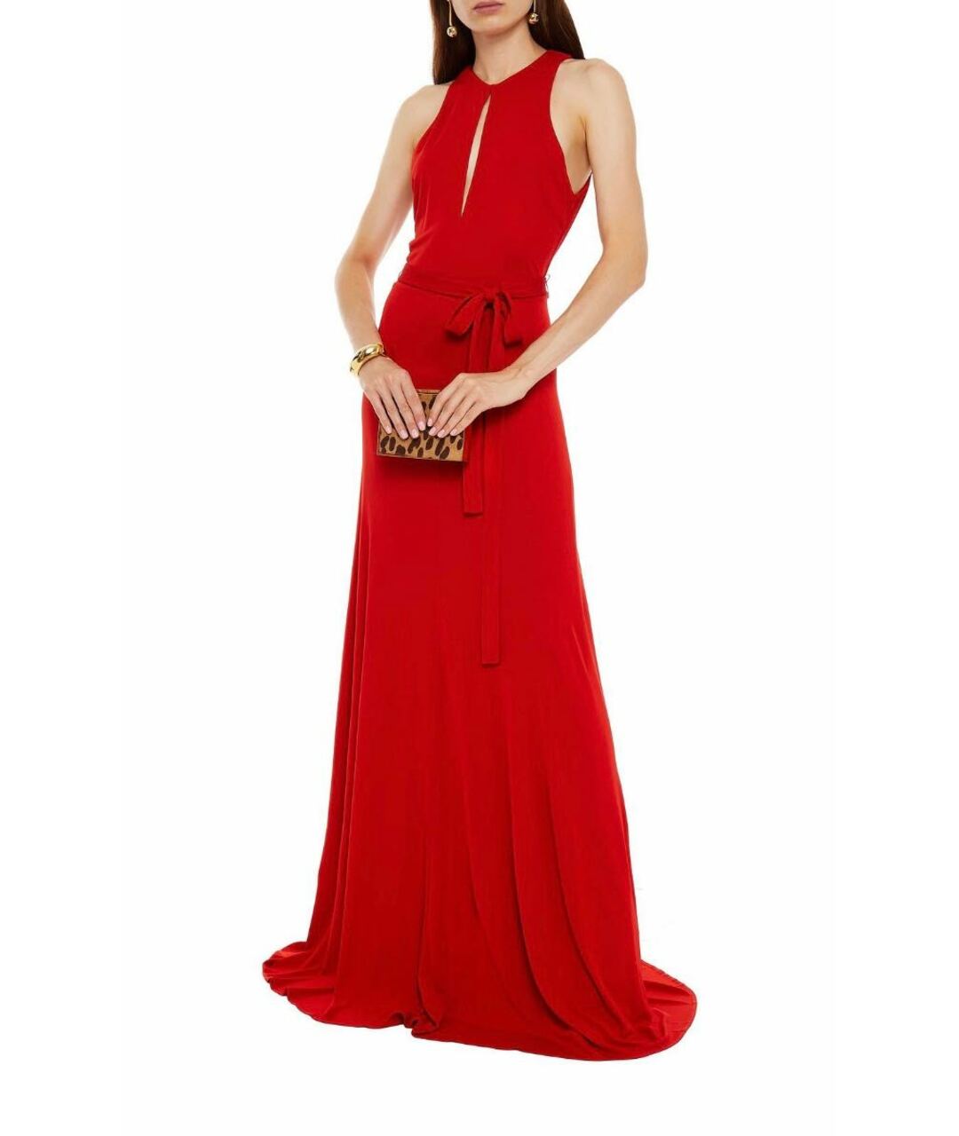 HALSTON HERITAGE Красное вечернее платье, фото 2