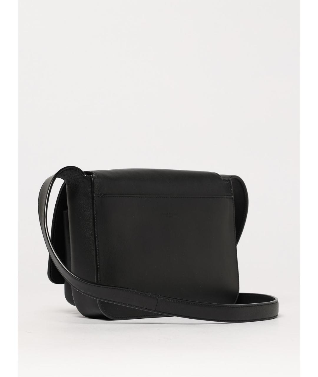 SAINT LAURENT Черная кожаная сумка на плечо, фото 3