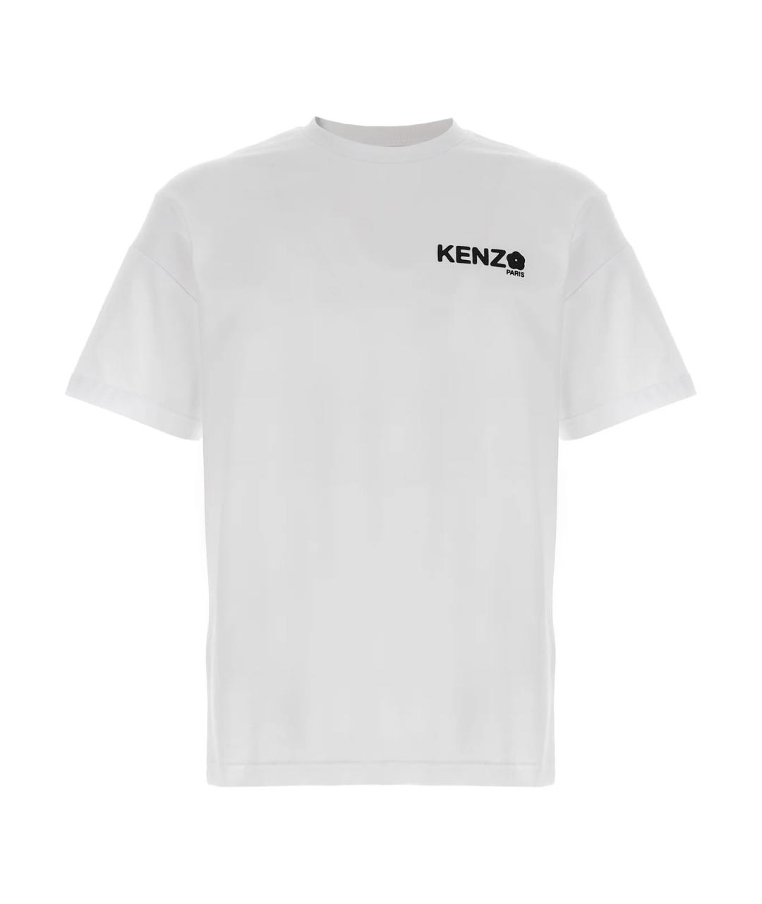 KENZO Белая хлопковая футболка, фото 1