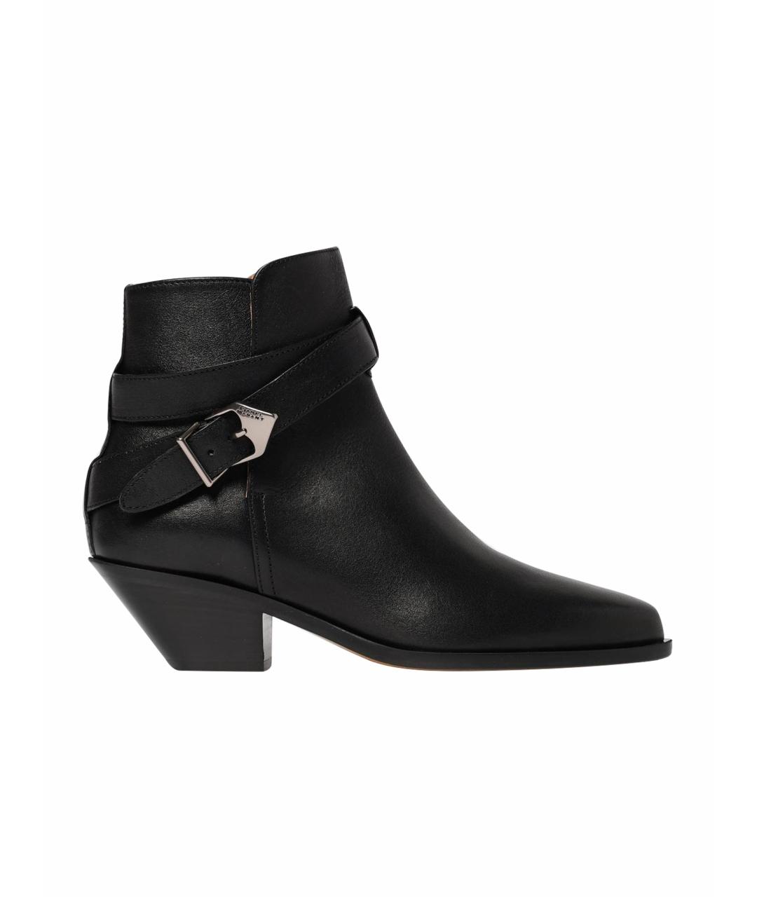 ISABEL MARANT Черные кожаные ботинки, фото 1