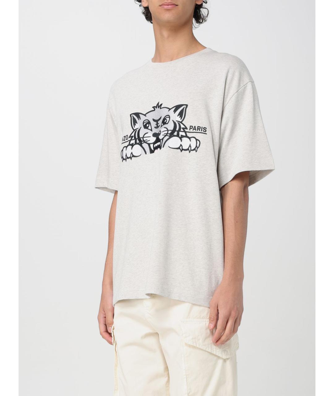KENZO Серая футболка, фото 5