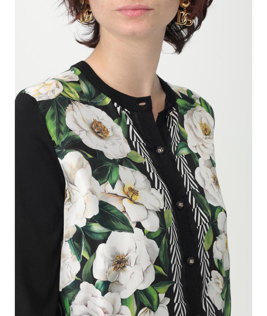DOLCE&GABBANA Мульти шелковый кардиган, фото 6