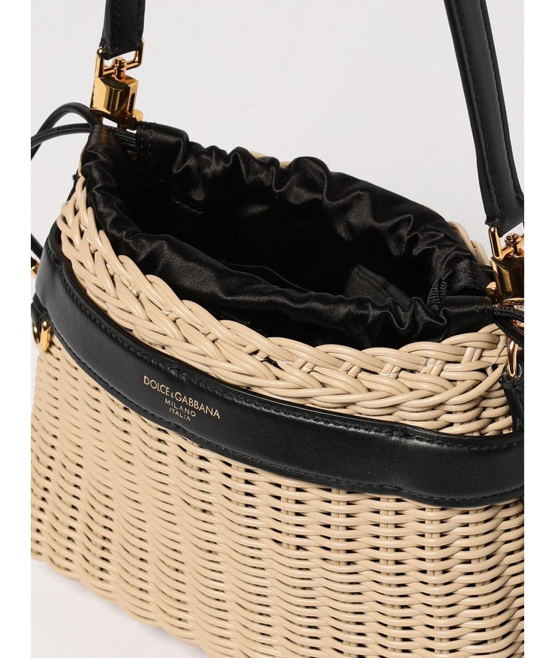 DOLCE&GABBANA Бежевая сумка тоут, фото 5