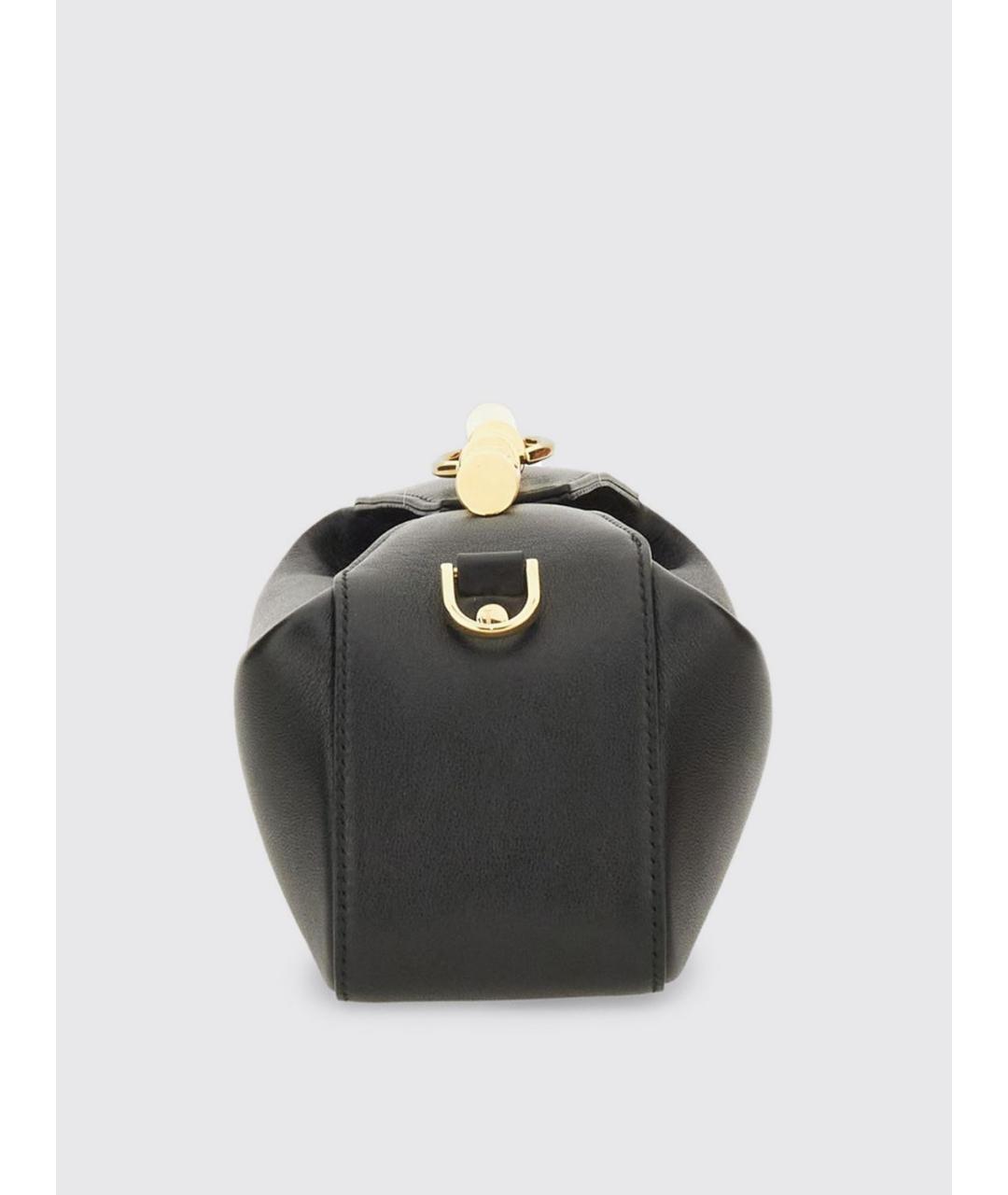 LANVIN Черная кожаная сумка с короткими ручками, фото 3