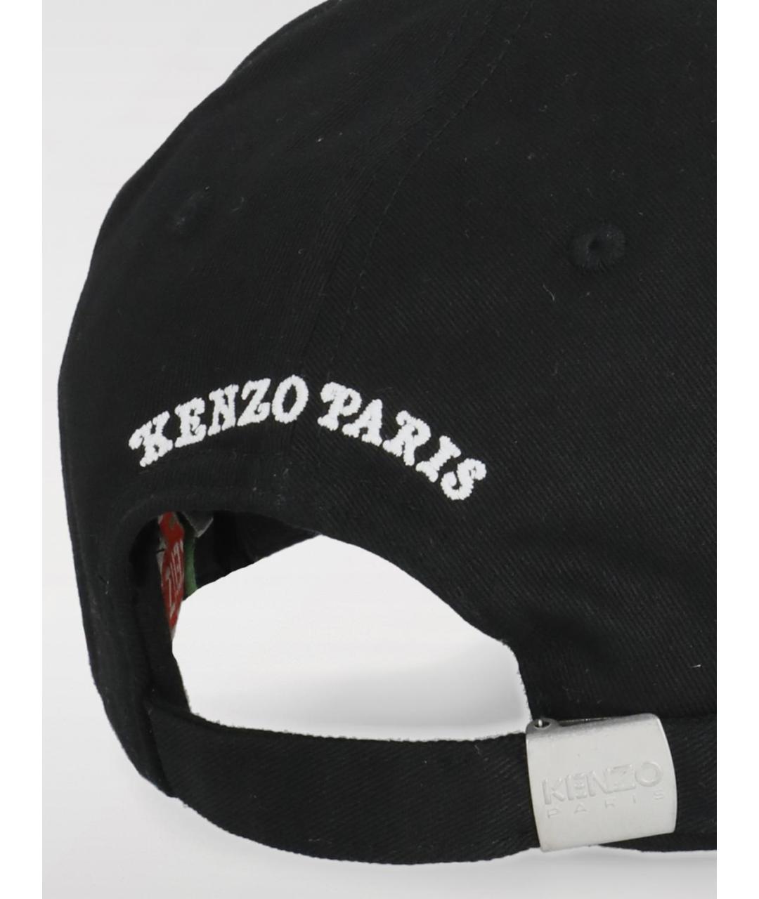 KENZO Черная хлопковая кепка/бейсболка, фото 3