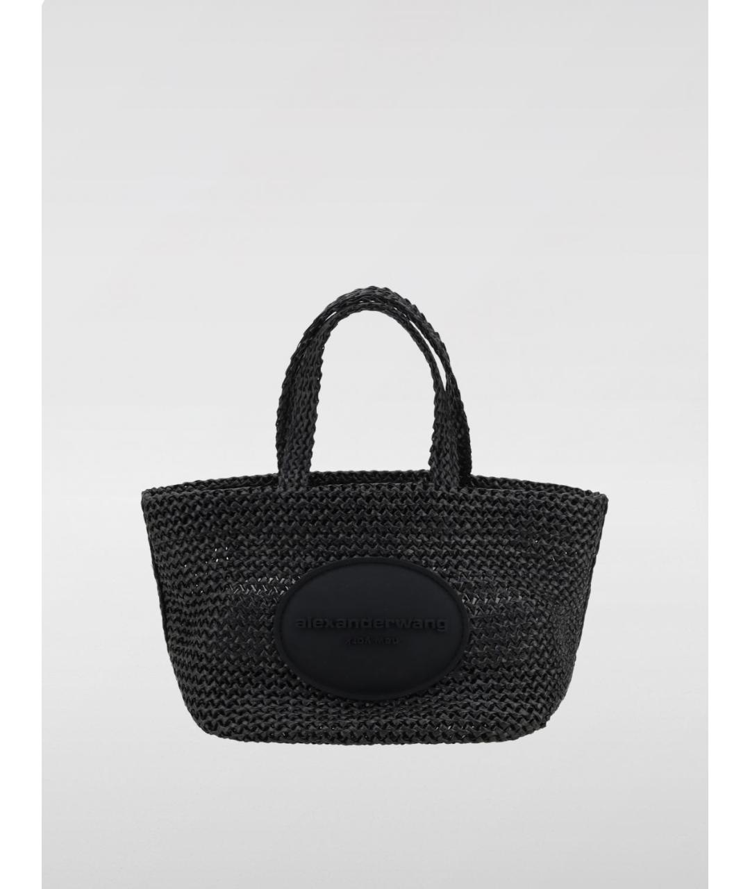 ALEXANDER WANG Черная пелетеная сумка тоут, фото 4
