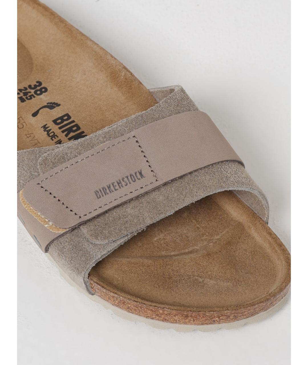 BIRKENSTOCK Бежевые босоножки, фото 4