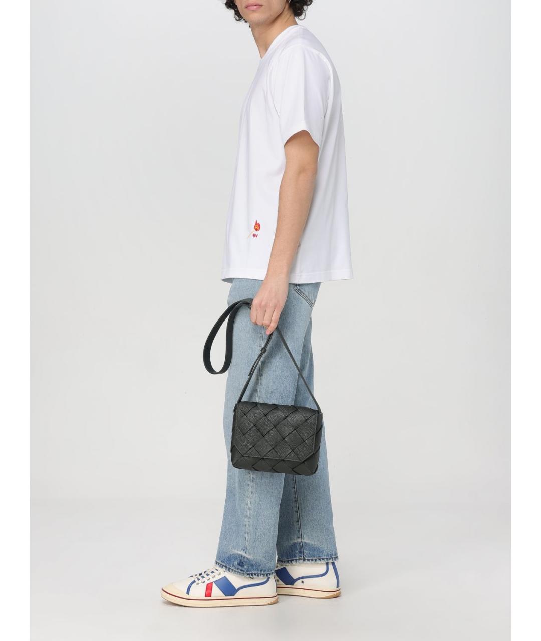 BOTTEGA VENETA Белая хлопковая футболка, фото 3