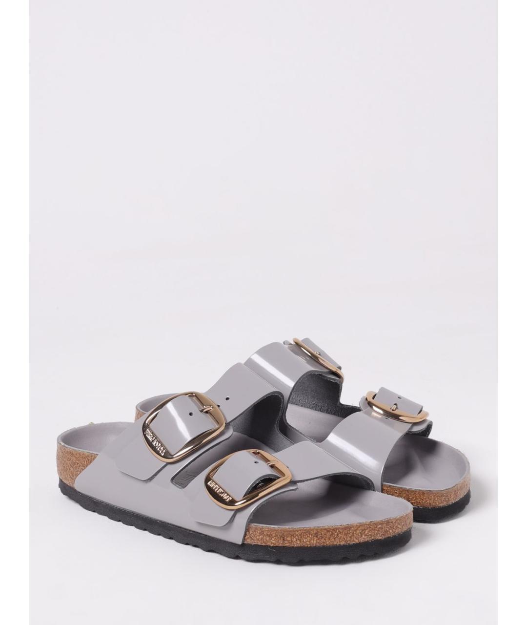 BIRKENSTOCK Серые шлепанцы, фото 2