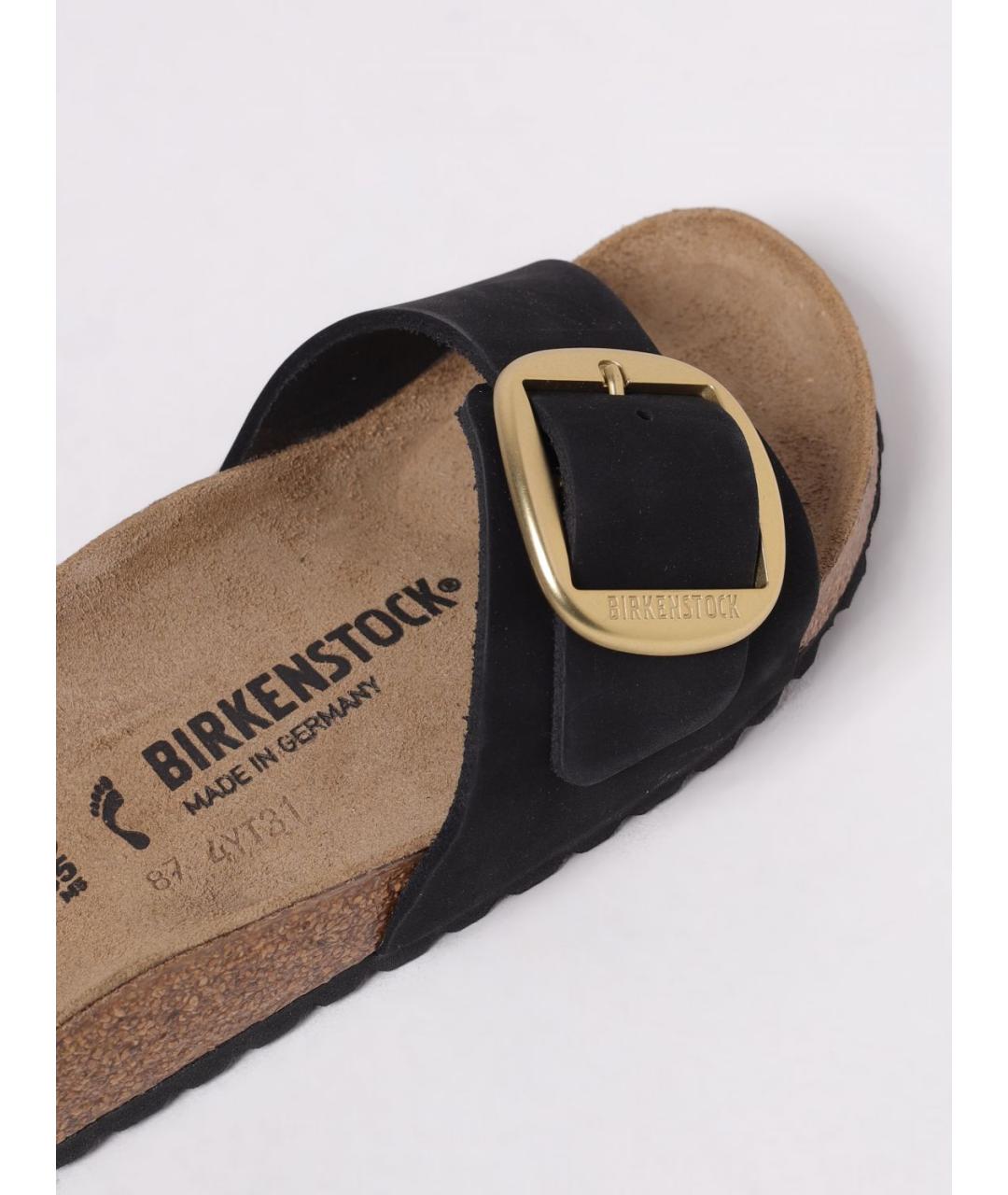BIRKENSTOCK Черные шлепанцы, фото 4