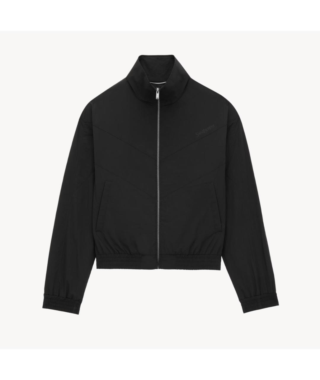 SAINT LAURENT Черная полиамидовая куртка, фото 7