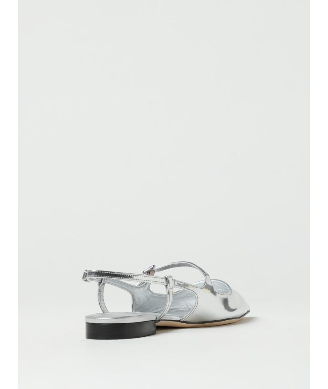 JIMMY CHOO Серебряные балетки, фото 3