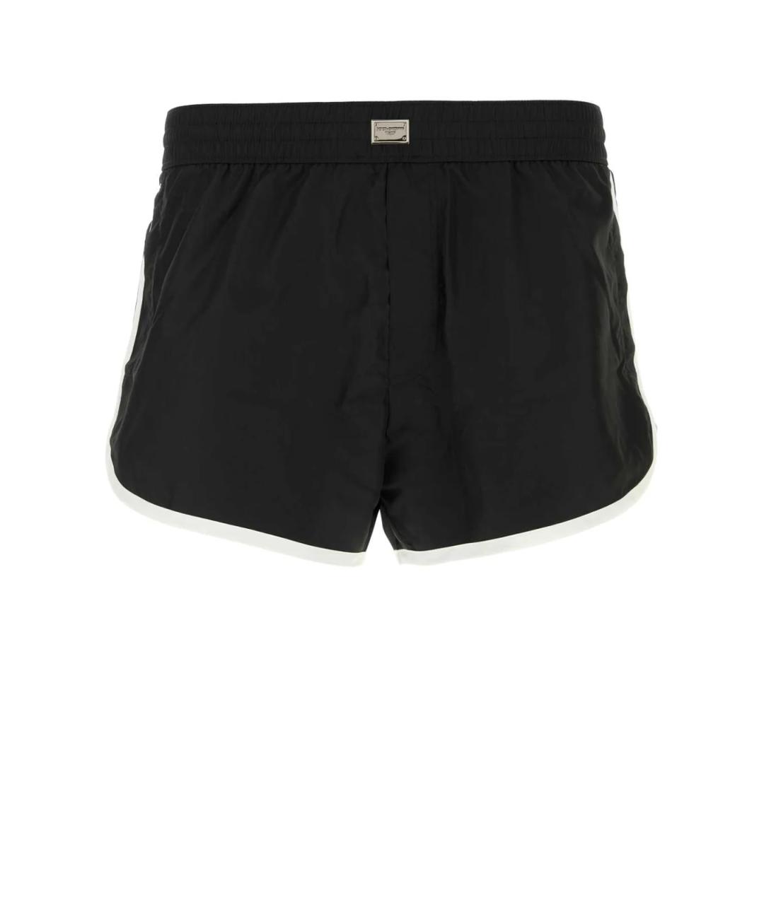 DOLCE&GABBANA Черные синтетические шорты, фото 1