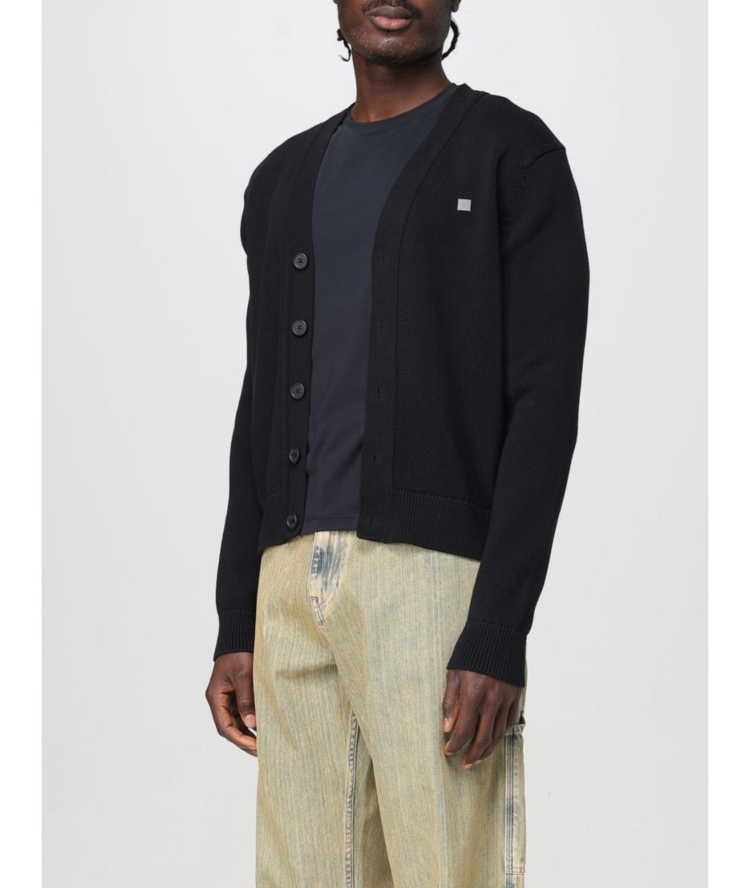 ACNE STUDIOS Черный кардиган, фото 4