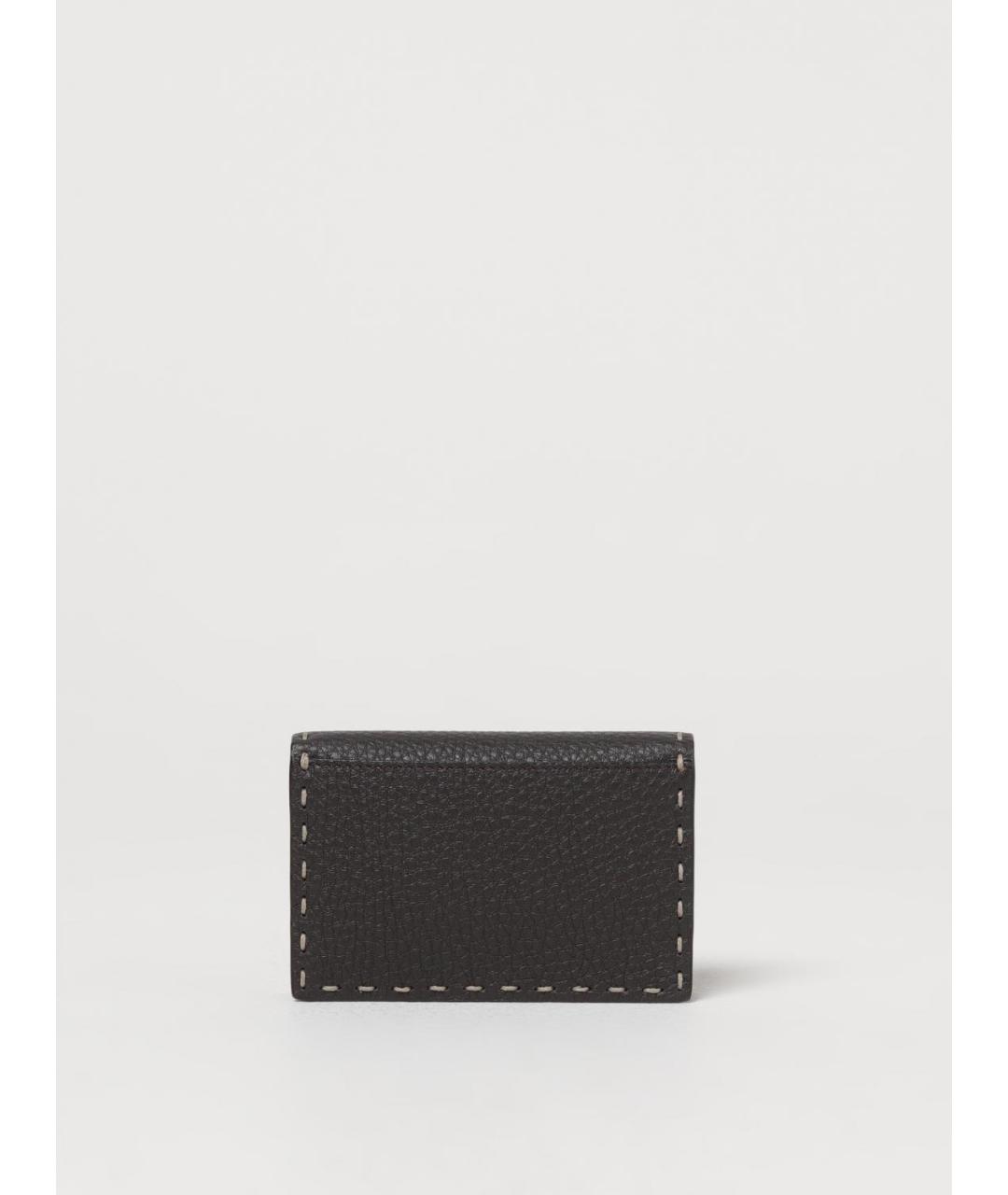 FENDI Коричневый кожаный кошелек, фото 3