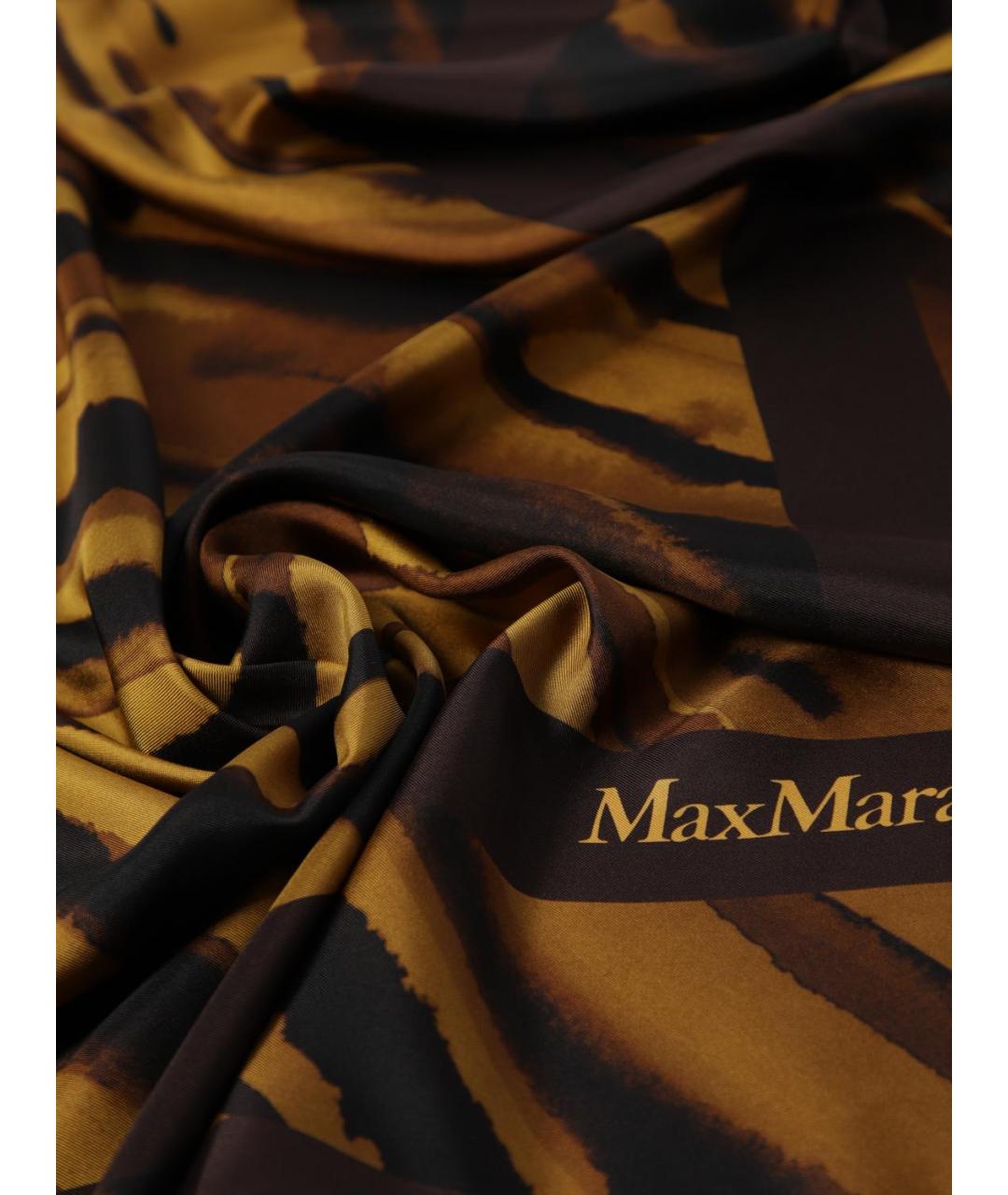 MAX MARA Бежевый шарф, фото 3
