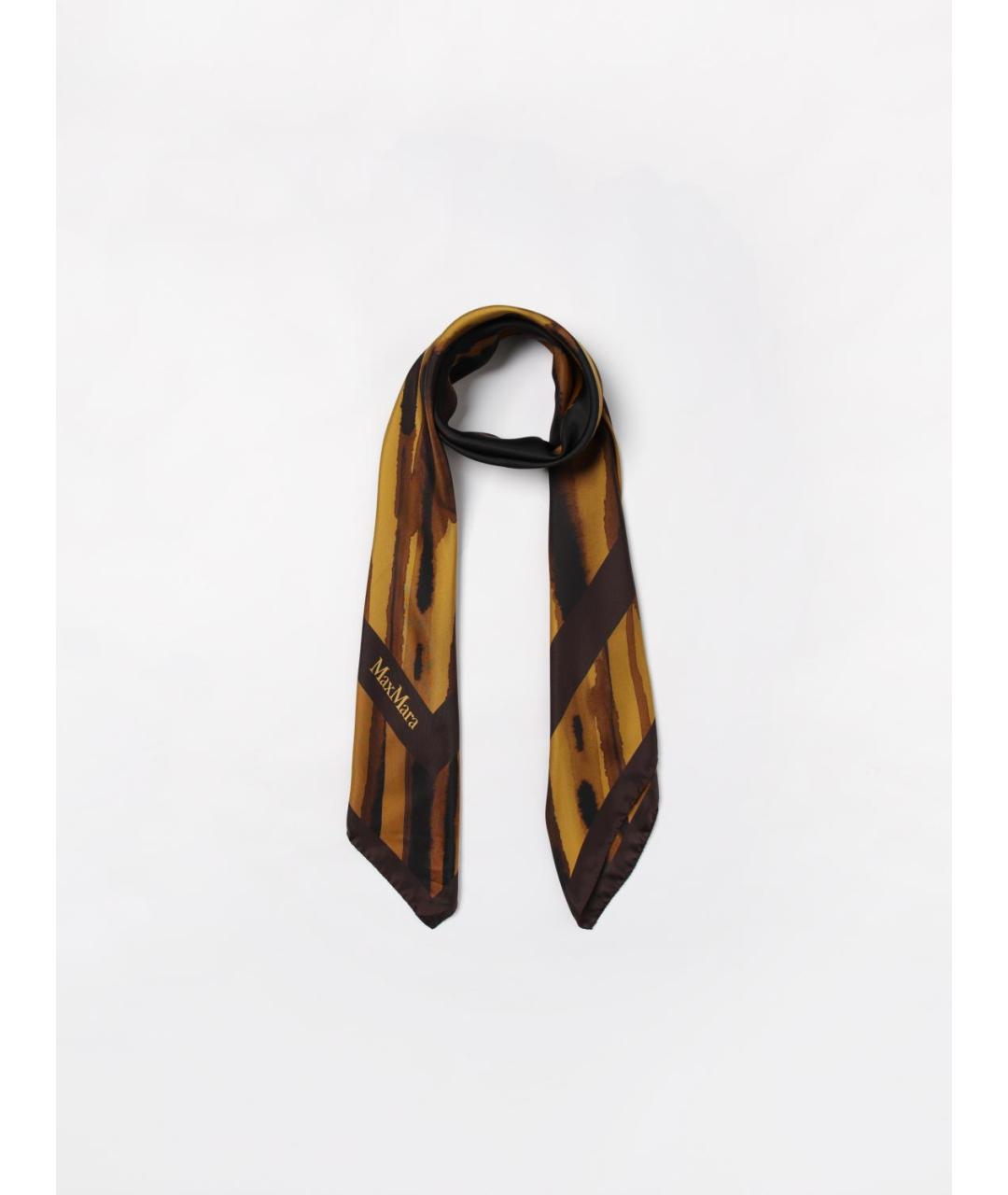 MAX MARA Бежевый шарф, фото 2