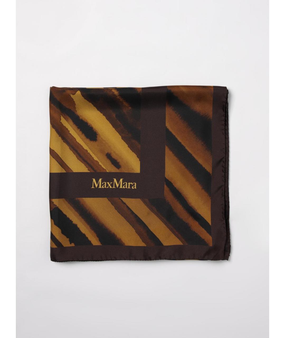 MAX MARA Бежевый шарф, фото 4
