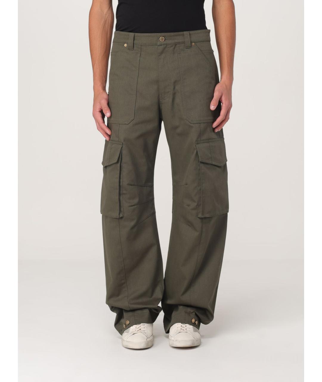 GOLDEN GOOSE DELUXE BRAND Зеленые повседневные брюки, фото 2
