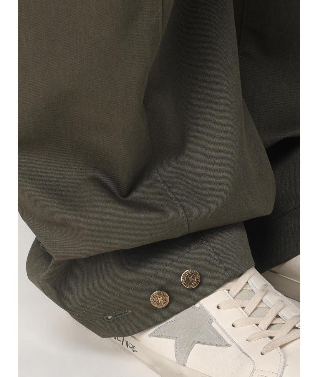 GOLDEN GOOSE DELUXE BRAND Зеленые повседневные брюки, фото 6