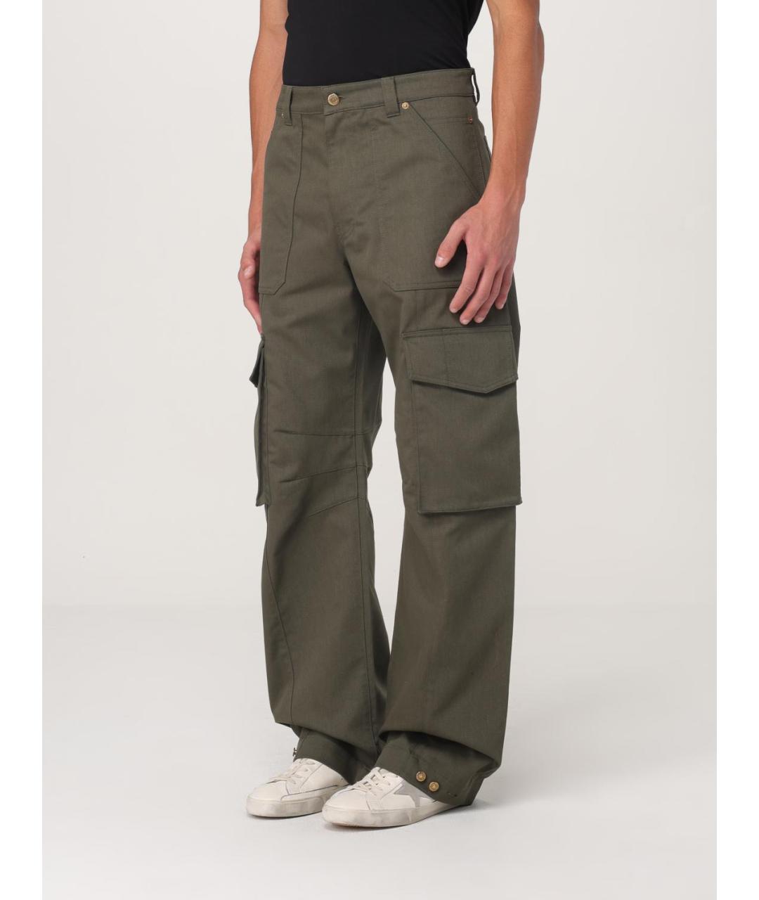 GOLDEN GOOSE DELUXE BRAND Зеленые повседневные брюки, фото 5
