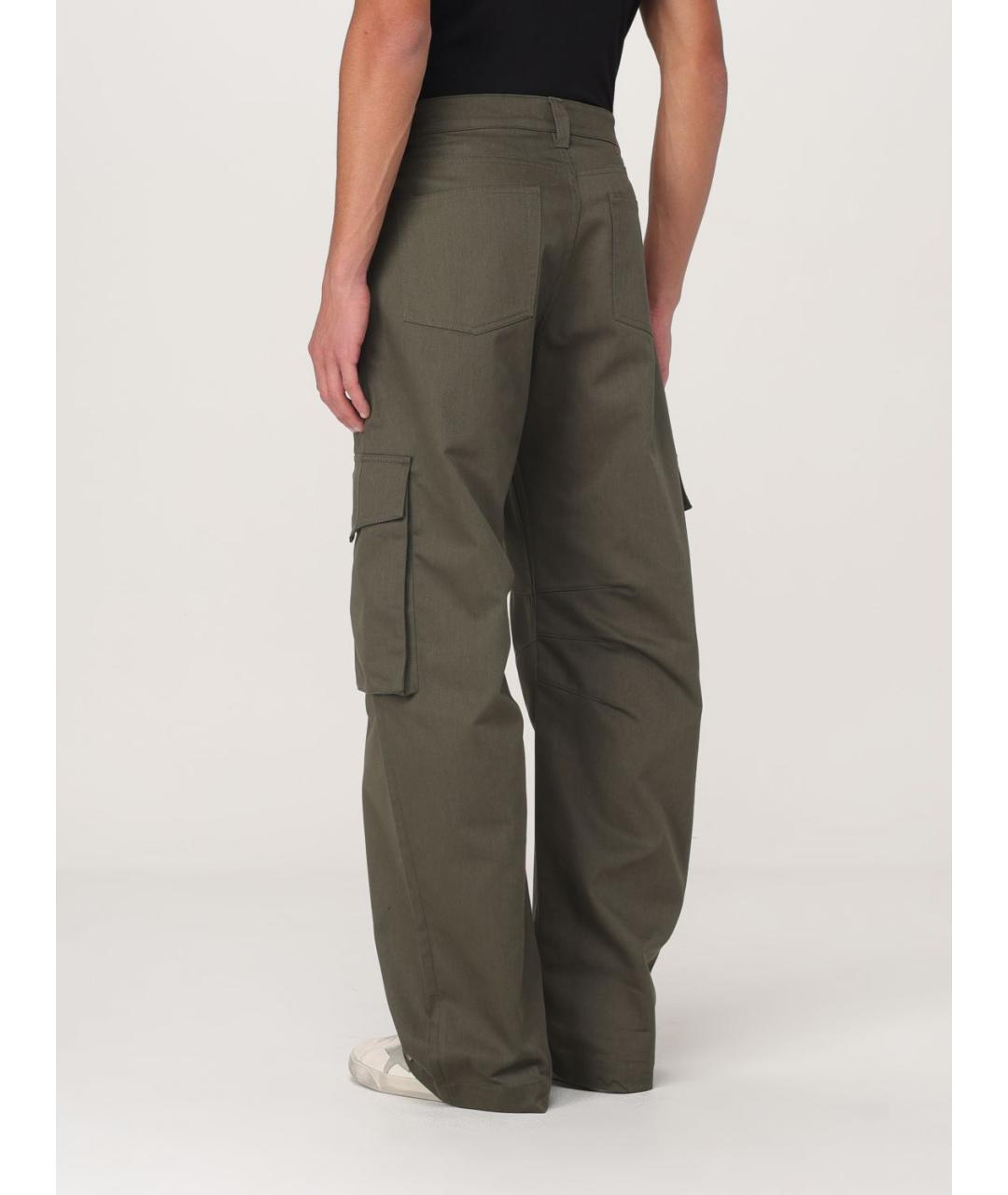 GOLDEN GOOSE DELUXE BRAND Зеленые повседневные брюки, фото 4