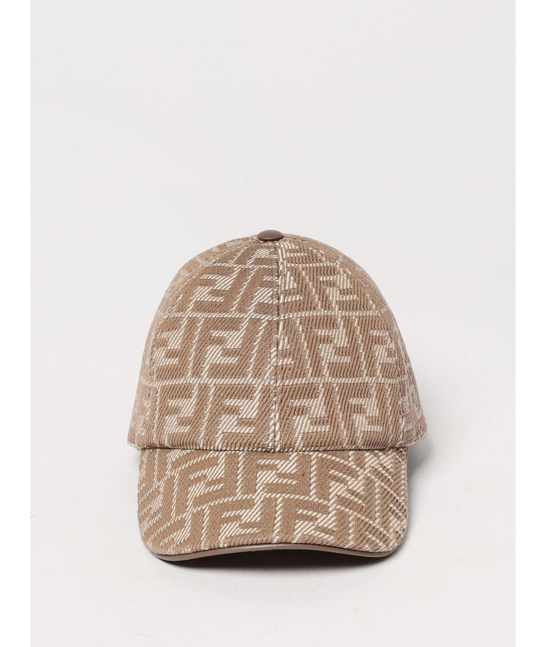 FENDI Бежевая кепка, фото 2