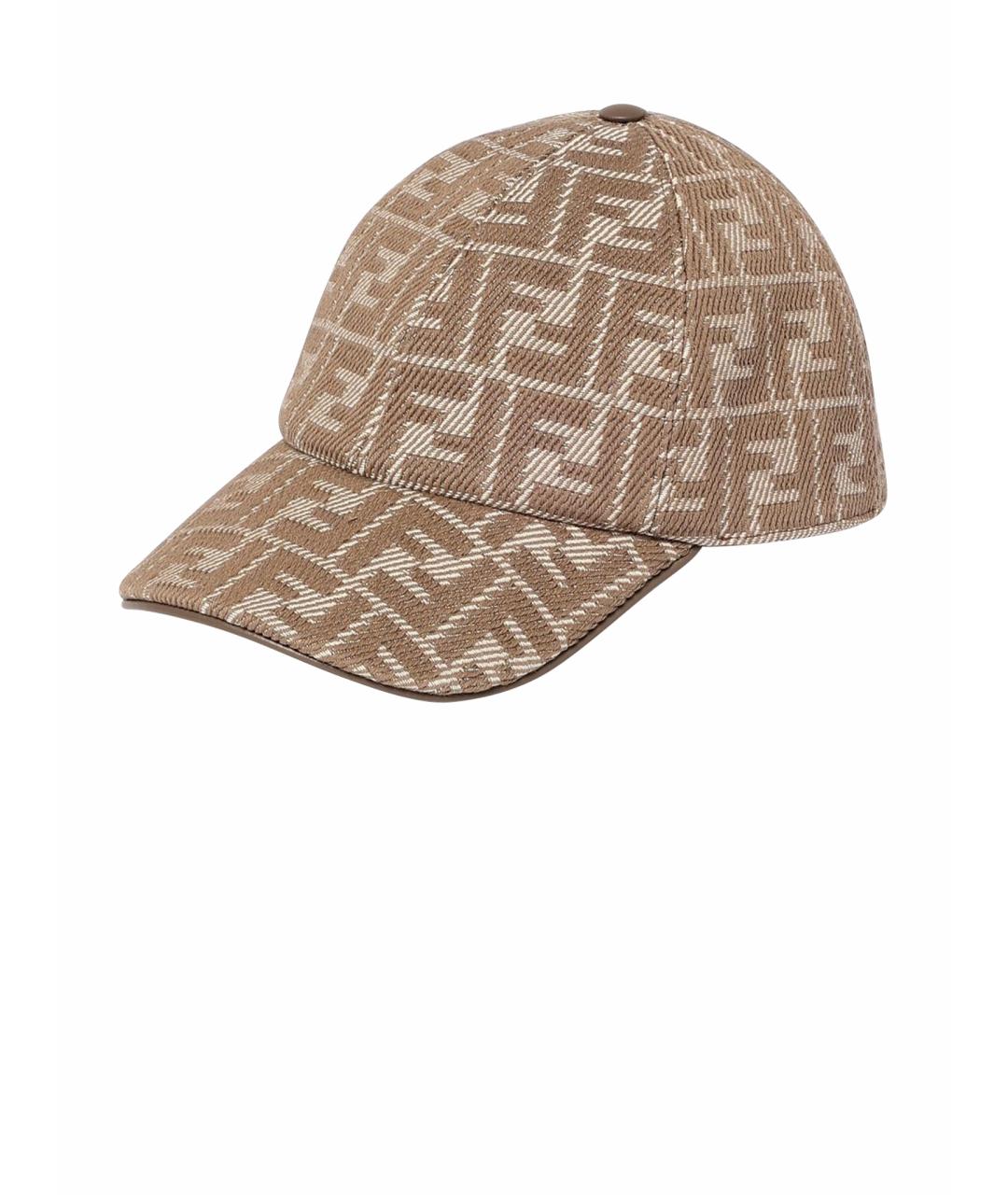 FENDI Бежевая кепка, фото 1