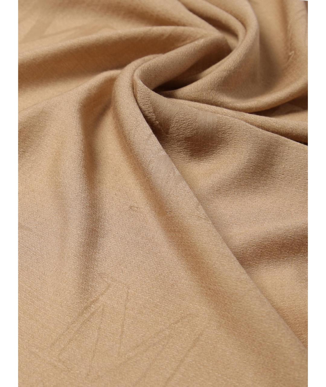 MAX MARA Коричневый шарф, фото 3
