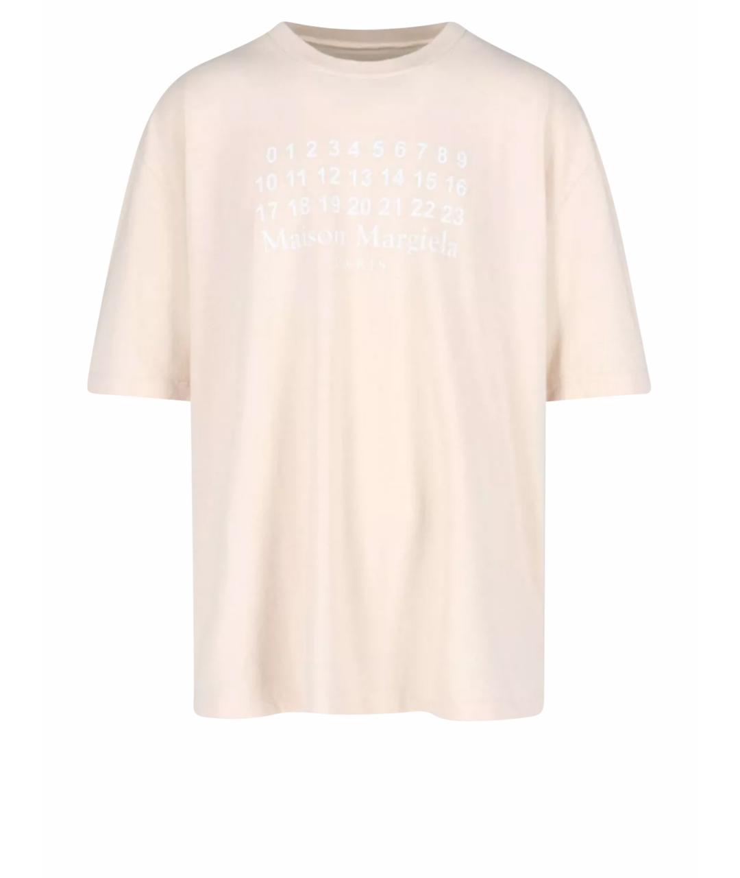 MAISON MARGIELA Бежевая футболка, фото 1