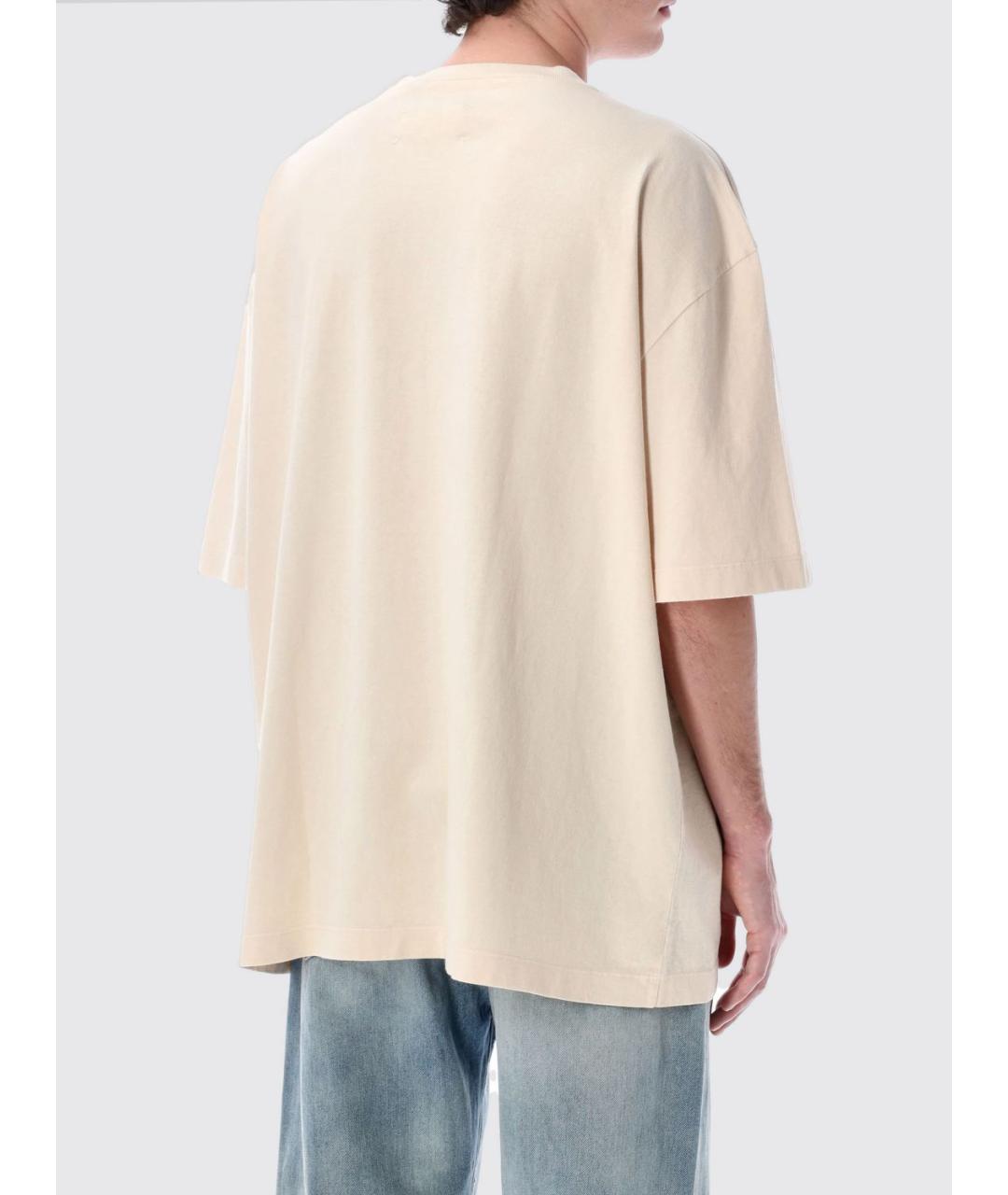 MAISON MARGIELA Бежевая футболка, фото 3