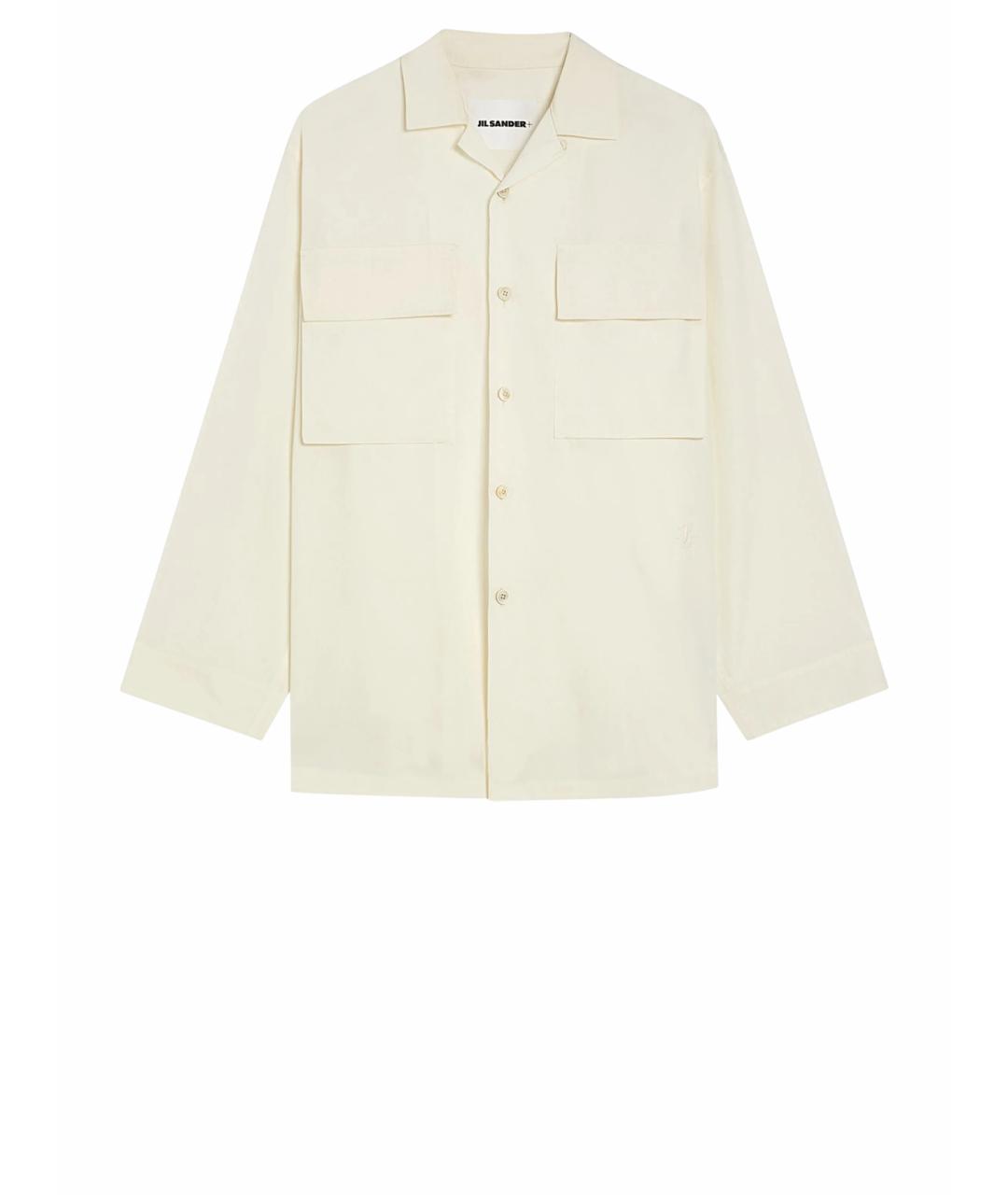 JIL SANDER Белая хлопковая кэжуал рубашка, фото 1