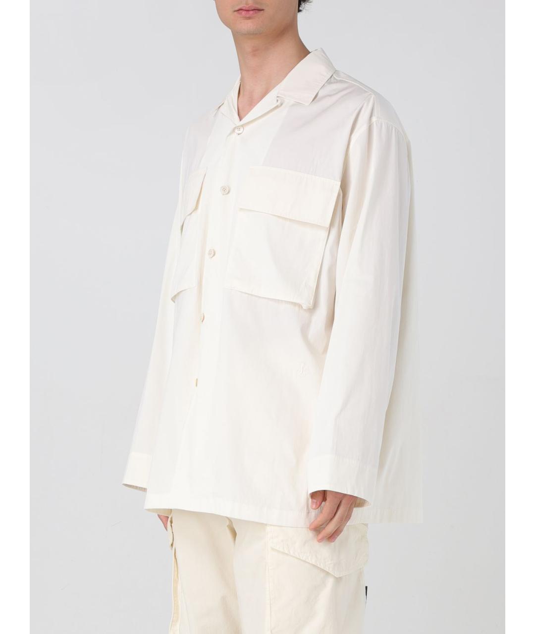 JIL SANDER Белая хлопковая кэжуал рубашка, фото 5