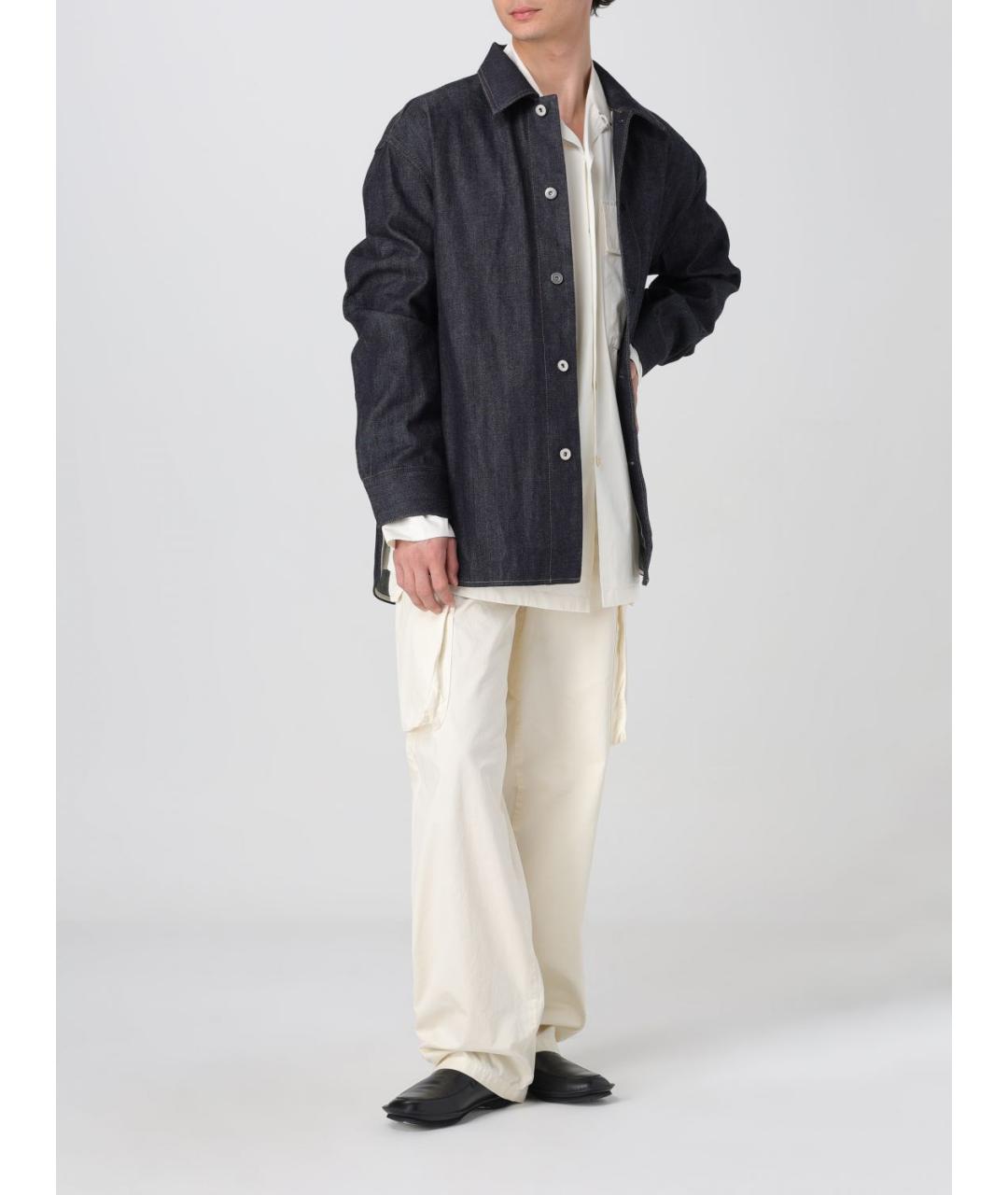 JIL SANDER Белая хлопковая кэжуал рубашка, фото 3